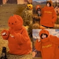 thumbnail image 5 of JGNGSHN Halloween Sweatshirts for Women Round Neck Long Sleeve Cute Pumpkin Hoodies Oversized Fleece Sweatshirt with Pocket, 5 of 9