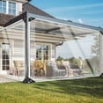 thumbnail image 4 of TOPCHANCES Clear Tarps Heavy Duty PVC Vinyl 13.8 Mil Tarpaulin with Metal Grommets, Protects Against Water, UV-Ray, Tear and Weather Resistan for Outdoor Greenhouse Balcony Garden, 4 of 16