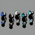 thumbnail image 3 of DESIGNICE 10PCS Belly Button Double Multi Zirconia Stainless Steel 14G Navel Piercing Jewelry, 3 of 4