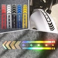 thumbnail image 2 of Car Motorcycle Reflective Arrow Decals Rim Stripe Wheel On Mudguard Tape Stickers, 2 of 7
