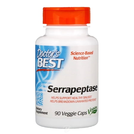 (2 Pack) Doctor's Best Serrapeptase 90 Vcap