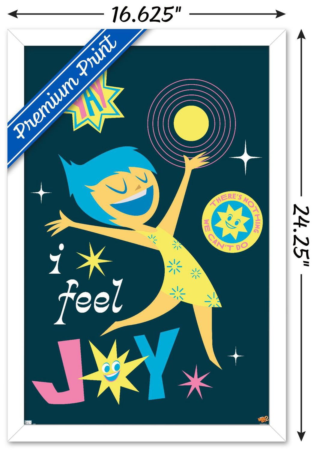 Disney Inside Out 2 - I Feel Joy Wall Poster, 14.725" x 22.375"