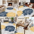 thumbnail image 5 of Yellow Grey Sunflowers Area Rugs 5'x8', Washable Small Throw Rugs for Classroom Bedroom, Boho Vintage Floral Rustic Blossom Indoor Outdoor Rug Non-Slip Low Pile Carpet Runner Reversible Floor Mats, 5 of 8