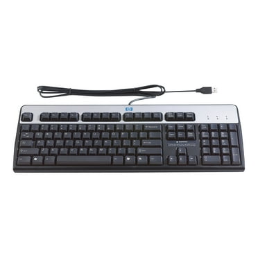 HPE Standard - Keyboard - USB - US - silver, carbonite