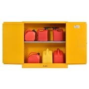 Sandusky Counter-Height 30-Gal. Flammable Safety Cabinet with Padlock, Yellow