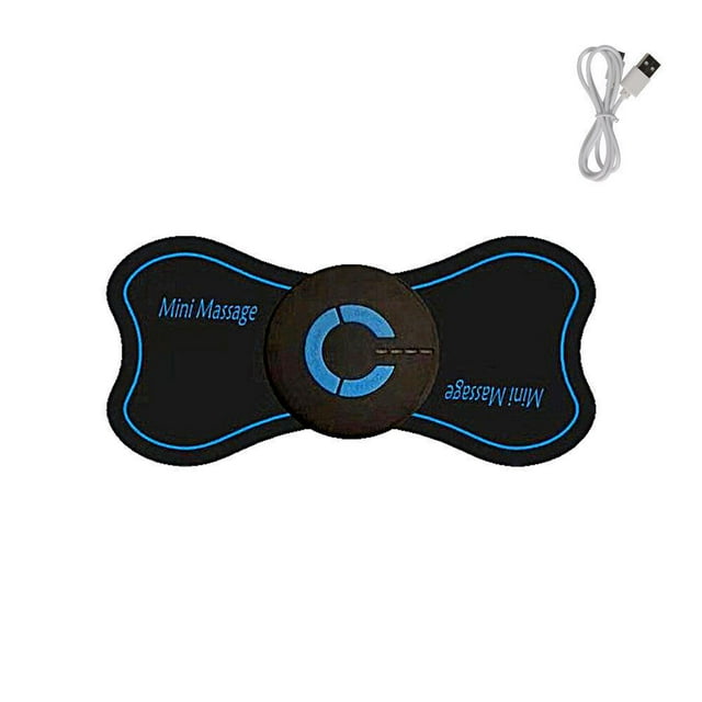 Portable Mini Electric Neck Massager Cervical Massage Back Stimulator Pain Relief