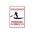 thumbnail image 2 of Paddleboarder Parking Novelty Sign, Metal Wall Decor - 10x14 inches, 2 of 4