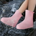 thumbnail image 6 of DODAMOUR Silicone Rain Shoe Covers for Kids, Anti-Slip Wear-Resistant and Portable Waterproof Shoe Covers, Kid Shoe Covers for Outdoor Home Travel Rain Boots (Pink, L), 6 of 7