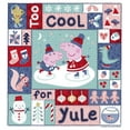 thumbnail image 2 of Girl's Peppa Pig Christmas Too Cool for Yule Quilt Square Graphic T-Shirt, 2 of 4