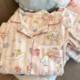 thumbnail image 2 of Pijama de punto de Pochacco con pompón para niña, traje de ropa para el hogar, bonito, Kawaii, Sanrio, Kuromi, Cinnamoroll, regalo de navidad, 2 of 4