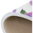 thumbnail image 7 of SKYSONIC 36x24in Watercolor Summer Hydrangea Area Rug, Purple Floral Butterflies Non-Slip Floor Carpet for Indoor Living Dining Room Bedroom, 7 of 7