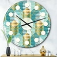 thumbnail image 2 of Designart 'Retro Hexagon Pattern Viii Mid-Century Modern Wall Clock, 2 of 4