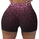 thumbnail image 2 of Fotbe Pink Glitter Sparkles A Shorts Sin Costuras – Shorts Deportivos de Cintura Alta para Mujer, Elásticos para Gimnasio, Yoga, Running o Ciclismo-X-Large, 2 of 8