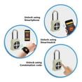 thumbnail image 6 of eGeeTouch 5-05305-94 Smart Mini Padlock, Silver, 6 of 6