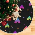 thumbnail image 5 of FMSHPON Valentine's Day Mother's Day Red Heart Love Xmas Christmas Tree Skirt Stand Mat for Holiday Party Decoration Indoor Outdoor 36 inches, 5 of 6