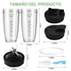 thumbnail image 2 of 8 Piezas de Repuesto para Licuadora Ninja, Aspas Licuadora para Ninja de 7 Aletas, 2 Vaso Original 24 Onzas Con Tapa, Vaso para Licuadora Ninja para Ninja Auto IQ BL2012 BN801 y m&aacute;s, 2 of 7