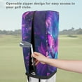 thumbnail image 5 of Yuyamidu Purple Butterfly Golf Bag Cover Sunflowers Hood Golf Bag Dust Cover for Clubs Protection with Snap Button and Zipper, 5 of 8
