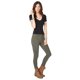thumbnail image 2 of Aeropostale - Camiseta básica elástica para mujer, color negro, grande, 2 of 2