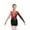 Red&Black, variant on Aislor Kids Girls Sparkly Rhinestones Mesh Long Sleeve Gymnastic Leotard Dance Bodysuit Top with Shorts Hot Pink&Black 10
