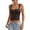 Black #07, variant on Women's Polka Dots Corset Tops Y2k Sleeveless Square Neck Bustier Going Out Crop Tank Top Summer Slim Fit Tops XS