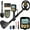 Black, variant on Metal Detector for Adults,Higher Precision Gold and Silver Detector with LCD Display,5 Modes,Advanced DSP Chip 10" Coil