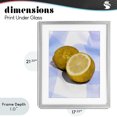 thumbnail image 4 of Stupell Industries Contemporary Glimmer Lemon on Blue Gray Framed Print Under Glass, 17 x 21, by LISH Creative, 4 of 8