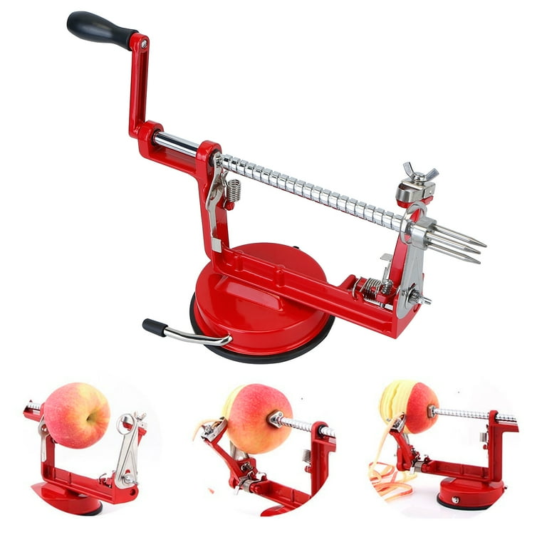 iMounTEK 3In 1 Apple Peeler Manual Rotation Potato Fruit Core Slicer  Kitchen Hand Cracking Corer With Zinc Alloy Peeler Suction Base