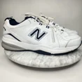 thumbnail image 1 of New Balance 608V5 White Navy Training Shoes Mens Size 11.5 Wide 4E NO INSOLES, 1 of 6