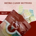 thumbnail image 3 of Candy Buttons Sheets 50 Pack. Button Candy Retro Candy, 3 of 4