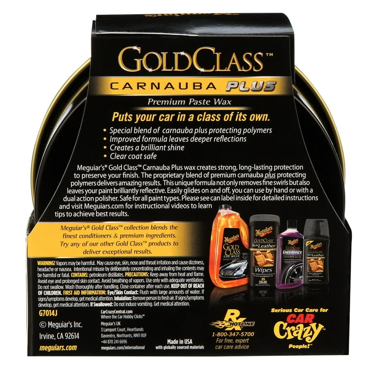 Golden Shine Carnauba Paste Wax Car Wax 7 oz., Best Long Lasting Carnauba Paste  Wax For Cars - California Car Cover Company