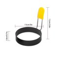 thumbnail image 4 of Huayishang Cooking Molds [4 Pieces in One Opp Bag] Round Egg Omelette * 4 Pieces, Kitchen Essentials Clearance Sale Black, 4 of 8