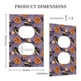 thumbnail image 3 of KLL Vintage Halloween Black Cat Pattern Electrical Outlet Covers, 3" x 5" 1 Pack Electric Receptacle Plug Covers for Decorator Receptacle Outlet & Switch-Style S, 3 of 6