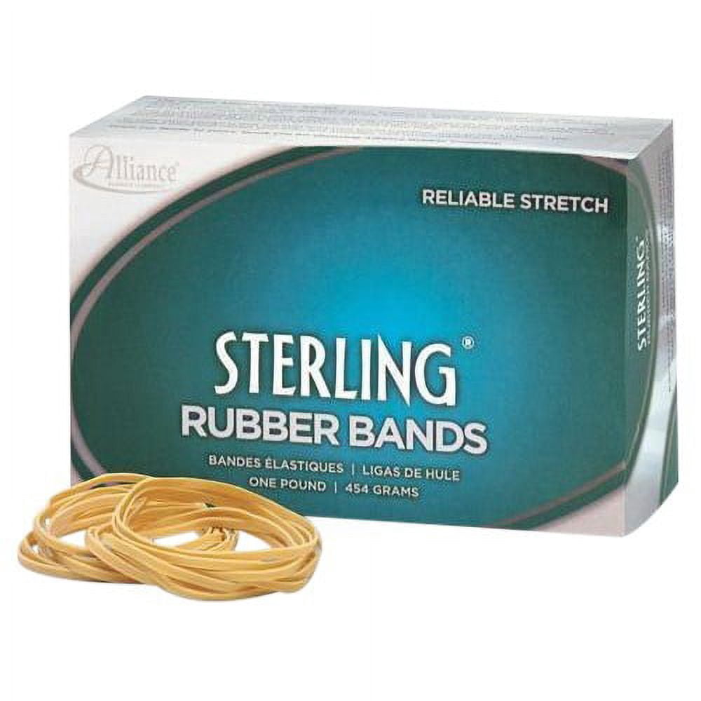 Alliance Sterling Rubber Band Natural, #18, 3" Length x 0.0625" Width x 30 Mil Thickness | 1 lb./Box