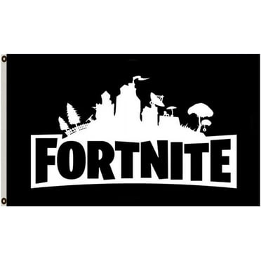 APFoo Fortnite Flag Black Banner Home Yard Garden Decor 3x5Feet