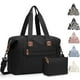 thumbnail image 1 of Bolsa de viaje Pritent, impermeable, de fin de semana, color negro, tamaño mediano, 1 of 7