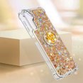 thumbnail image 4 of Funda para Samsung Galaxy A14 5G con Brillo Líquido Flotante, Purpurina, Parachoques y Anillo Giratorio Soporte, 4 of 5