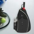 thumbnail image 4 of Yucurem Tennis Sling Backpack Crossbody Bag for Men & Women, Waterproof Crossbody Sling Pickleball Bags for Pickleball Tennis Racketball and Travel (Black), 4 of 9