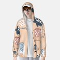 thumbnail image 3 of Picia Cute Ink Drawn Elephants Women's Men's UPF 50+ Sun Protection Hoodie Shirt Long Sleeve SPF Fishing Outdoor UV Hiking Lightweight Shirts-Medium, 3 of 9