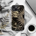 thumbnail image 6 of Vintage Celestial Sun & Moon Phone Case, Retro Astrology & Space Collage Protective Cover for iPhone 16 15 14 13 12 11 Pro Max Plus Mini, 6 of 6
