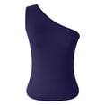 thumbnail image 6 of enyan Women Built-in Bra Tank Tops Sleeveless Casual Shirts Racerback Ribbed Fitted Tank Tops Tank Tops for Women,Navy,S, 6 of 7