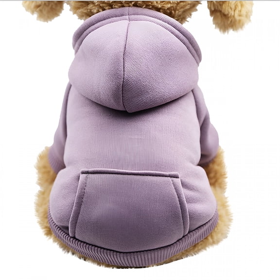 TELOLY Polyester Hoodie Sweatshirts with Pet Hoodie Pocket Small Chihuahua Boy Dog Clothes