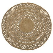 ROUND JUTE AREA RUG BY DREW BARRYMORE FLOWER HOME