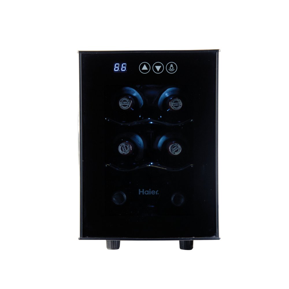 Haier 6Bottle Capacity Wine Cellar, Black, HVTEC06ABS