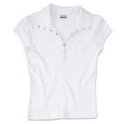 Juniors' Ribbed Snap Polo