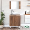 thumbnail image 2 of Gabinete Para Baño Mueble Lavamanos Con Espejo Ovalin y Monomando Fibra de Madera MFC  KingsHouse cafe Estandar, 2 of 8