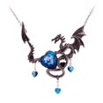 thumbnail image 1 of Collier d'Halloween Dragon Gothique Pendentif Faux Gemme Collier Clavicule, 1 of 9