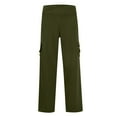 thumbnail image 4 of Flare Leggings for Women, Audhol Cargo Pants Women High Waisted Wide Leg Hiking Sweatpant Multi Pockets Work Outdoor Jogger Slack Y2K Clothes Stretch Cargo Pants Women Green M, 4 of 6