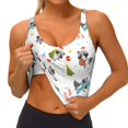 thumbnail image 3 of Fotbe happy new year Raccoon Sujetador Deportivo Largo sin Aros para Mujer con Almohadillas y Soporte Medio, Transpirable y Absorbente, Camiseta Tipo Chaleco o Tank Top-X-Large, 3 of 8