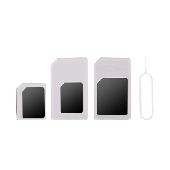 Opolski 4Pcs Universal Mobile Phone SIM to Micro/Standard Card Adapter Converter