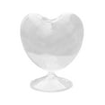 thumbnail image 3 of Florero en forma de corazón, florero de vidrio transparente, gabinete decorativo, mesa, estantería, macetero, florero para decoración de comedor, 3 of 9